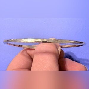 James Avery Silver Hammered Hook-on Bracelet